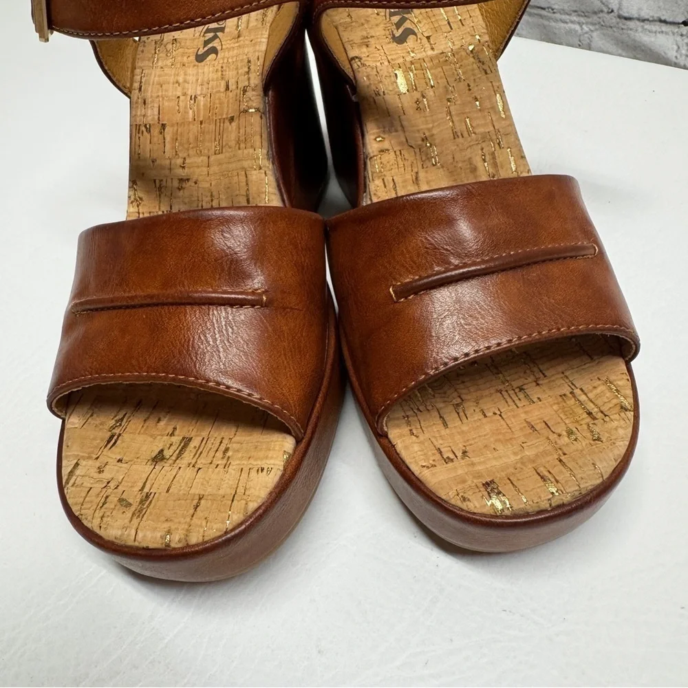 KORKS Bardot Platform Wedge Sandal 9